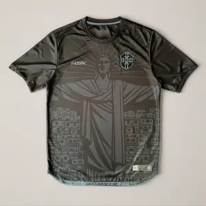 Brazil Redeemer Third Jersey 2026 – Christ the Redeemer Inspired Football Shirt – Modern Streetwear Soccer Kit for Fans & Collectors