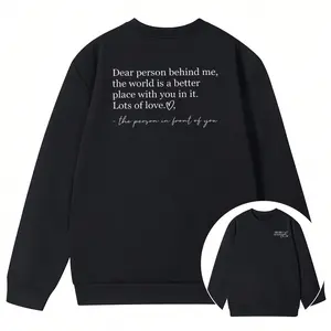 You Are Enough Dear Person Sweatshirt – Women’s Positive Mental Health Message Top
