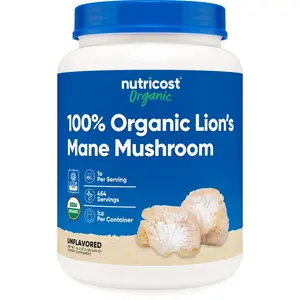 Nutricost Organic Lion's Mane Mushroom Powder 1 LB