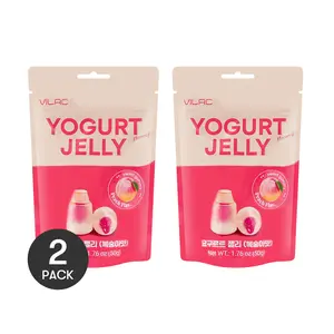 Vilac Korean Probiotic Peach Flavored Soft Candy - 2 Packs, 50g Each | Delicious & Healthy Treat