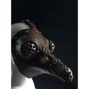 Grid Eye Plague Mask - Brown