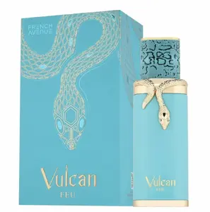 Vulcan FEU 3.4oz EDP Perfume with Unique Snake Design Bottle and Turquoise Packaging by Fragrance world long-lasting arabian woman