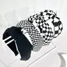 Elegant Women's Fabric Hairbands Set, Solid Color & Checkered Patterns, Wide Brim Knot Design, Perfect for Daily Wear, Knotted Headband, Fashion Hair Accessories, Fashion Headbands