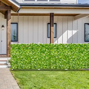 COSTWAY - 120 x 40 Inch Artificial Ivy Privacy Fence Faux Ivy Vines Covering