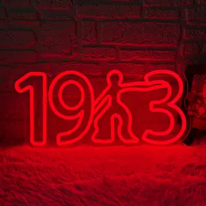 Vibrant LED Wall Hanging Light, Creative Humanoid Numbers Design, USB Powered, Perfect for Home Decor, Gifts for Her