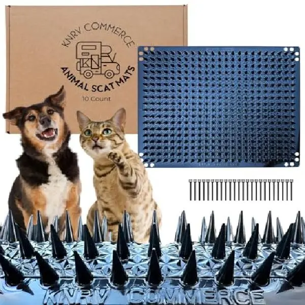 10 Pk: Scat Mats, Cat Repellent Mats, Keep Dogs Off Furniture, Scat Mat for Cats, Scat Mats for Dogs, Keep Cats Off Counter Tops, Scat Mat, Dog Repellent Mats, Keep Dogs Off Couch, Dog Deterrent Mat