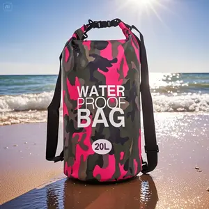 Outdoor waterproof bag, portable bag, waterproof bucket bag, cycling, camping, creek traceability bag, swimming essential supplies, rafting waterproof bag