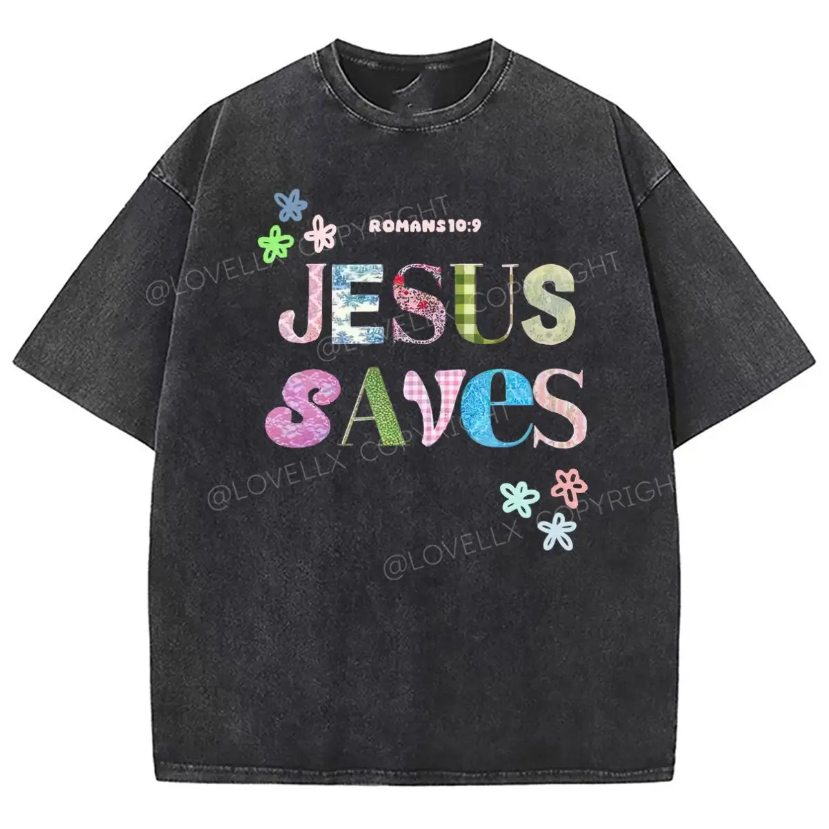 Jesus Saves Unixes Washed T-Shirt, Christian Jesus t shirts