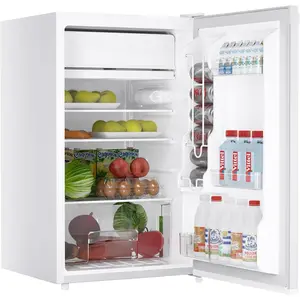 【Garvee】 Mini Fridge With Freezer - 4.3 Cu.Ft, Adjustable Thermostat, Reversible Single Door, Ideal for Dorm, Office, Rv, Garage, Apartment