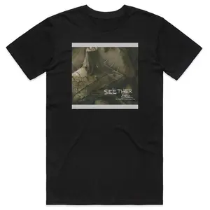 Seether Broken Album Cover Trendy Music Streetwear Tee T-Shirt Black