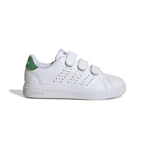 Adidas Advantage Base 2.0 Cloud White Green (PS) IE9019 New