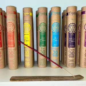 Chakra Incense with wooden holder 30 pack