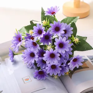 Simulated small daisy flower, gerbera fake flower, chamomile flower arrangement, Dutch chrysanthemum silk flower, factory wholesale and retail