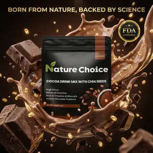 Nature Choice Organic Vitamin D3 + K2 & Magnesium with MCT Oil Sugar-Free Pre-Workout Supplement High-Protein Cocoa Drink Mix Chia Seeds Functional Nutrition