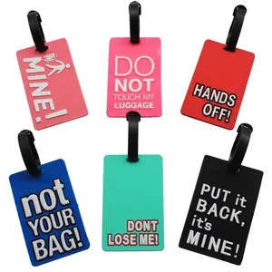 Funny Luggage Tags Set of 6 Colorful Unique Travel Baggage Bag Tags Suitcase Identify Labels for Women Men