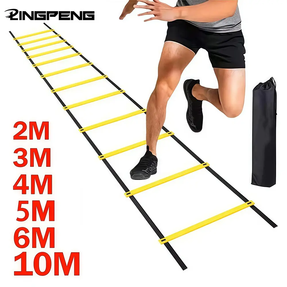 Agile Ladder for Soccer Training, Durable Soft Agility Trainer, Jump Grid Ladder for Football Practice, Team Sports Exercise Equipment, Training Gear