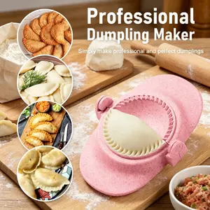 3Pcs Wheat Straw Dumpling Molds, Manual Dumpling Maker & Dumpling Clip Tool, Chinese Traditional Pastry Making Kit, Multifunctional Kitchen Baking Utensils for Home & Restaurant