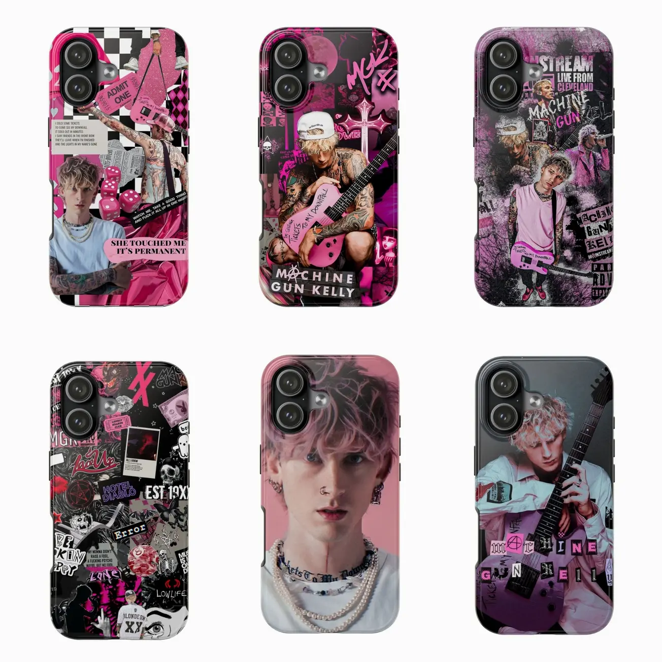 M-G-K Phone Case The Lost American Tour M-G-K 2025 Phone Case For Iphone 16 15 14 13 12 11 Pro Max Plus, Samsung S25 S24 S23 S22 S21 Gifts For Fans Men Women
