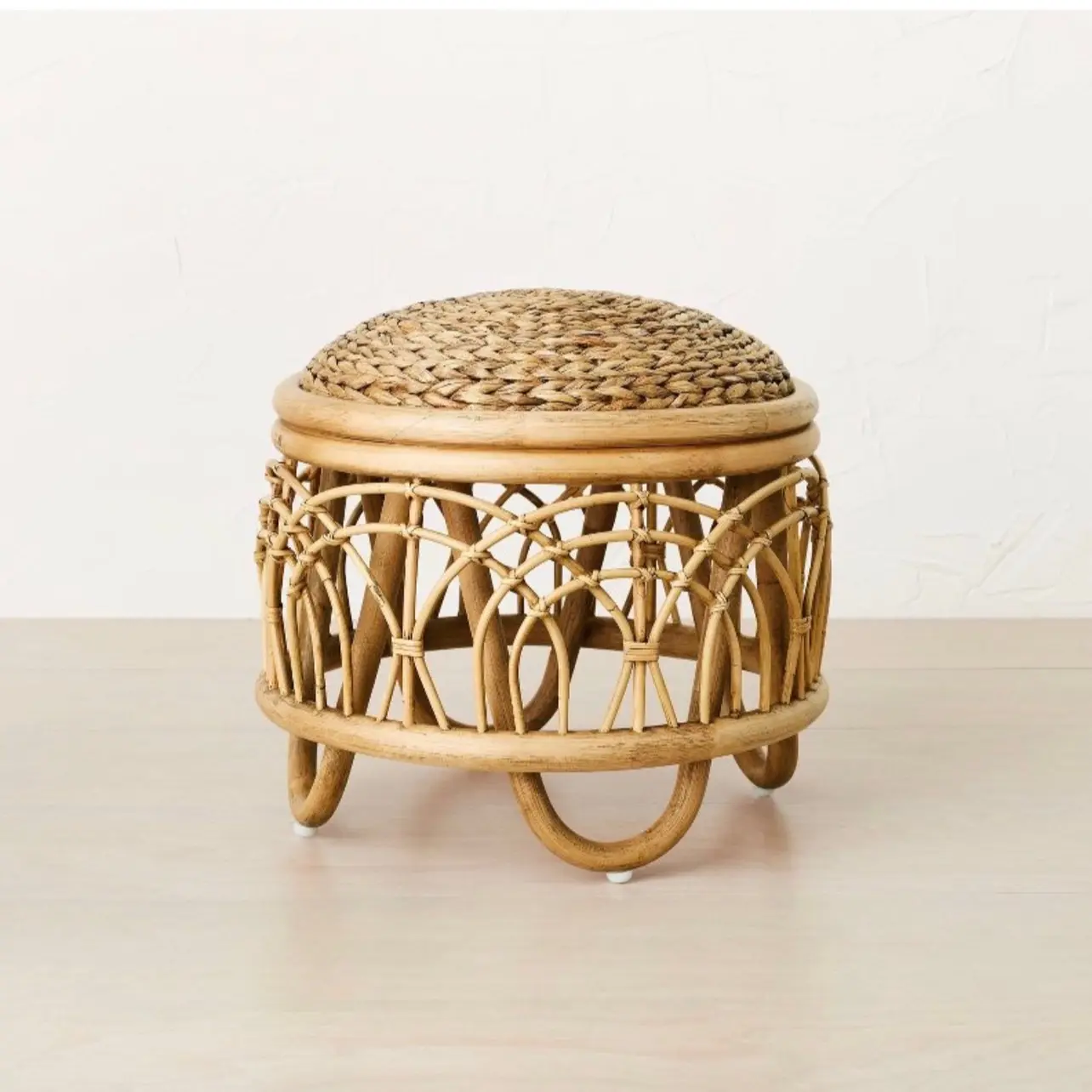 Tenaya Rattan Ottoman Natural
