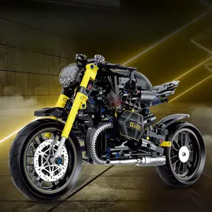 1:8 Motorcycle Model Building Block Set, Creative Fun Tech Motorcycle Series Racing Building Block Toys for Adults