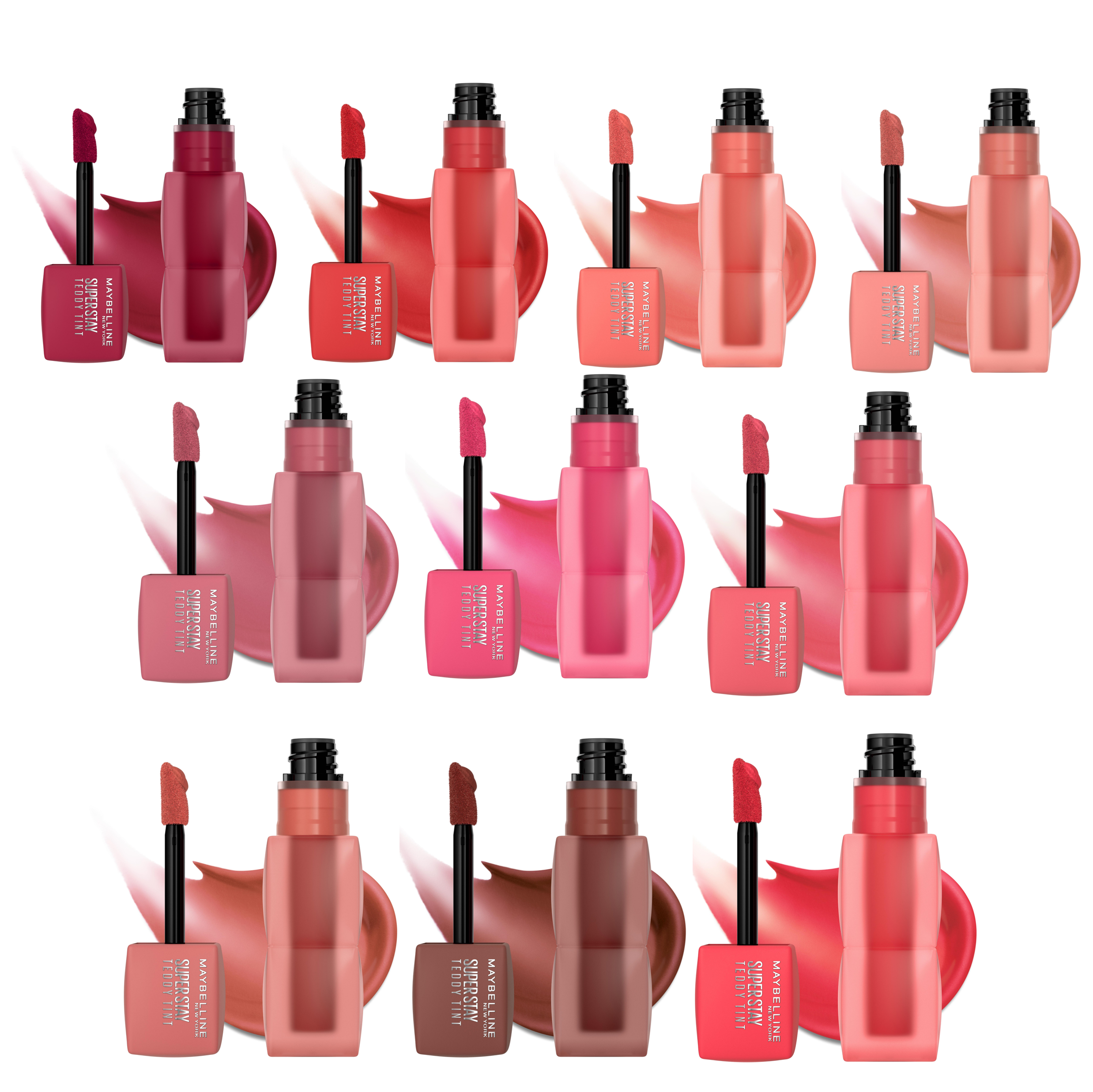 Super Stay Teddy Tint Vault, 10 Shades, Maybelline