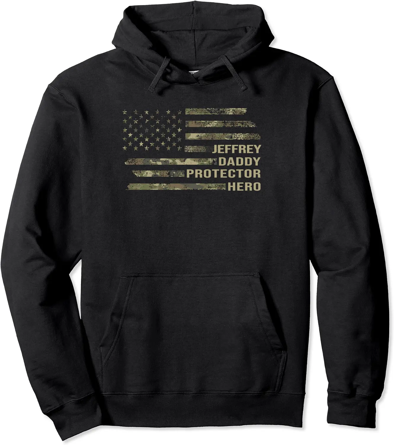 Husband Daddy Protector Hero Camo American Flag Jeffrey Pullover Hoodie - Matthewmatt Shop 76B0D6SY2KF4