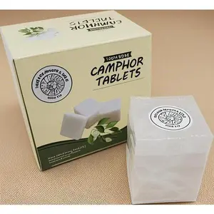 Refined Camphor Blocks for Aromatherapy |   100% Natural Odor Eliminator & Puja Essential, Reusable Incense Tablets, Premium Quality Alcanfor for Home & Spiritual Use (200 grams)