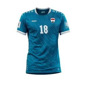 Personalized Iraq Soccer Jersey World Cup 2026, Custom Name Number Logo National Soccer Jersey 4