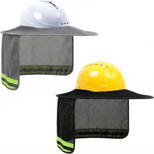 UV Protection Full Brim Hard Hat Neck Shade Cover for Outdoor Work Sun Shade Neck Cover for Full Brim Hard Hat Construction Use
