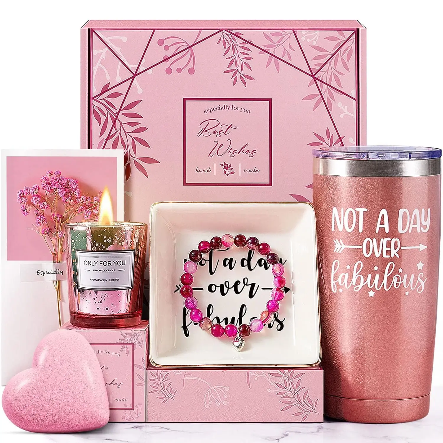Valentine's Day Gift Basket for Women –Mother Day Gifts for Women, Happy Birthday Relaxation Gifts for Mom, Best Friend, Sister – Personalized Gifts for Women Who Have Everything – Mother's Day and Romantic Valentine's Day Gifts Box Boxes