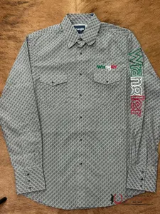 MEN'S WRANGLER GREY MEXICO LETTERS CLASSIC FIT - 112367728