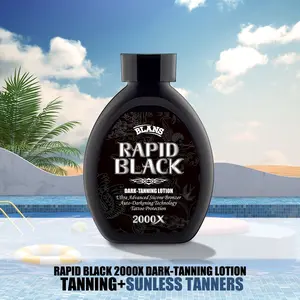 Blans 6.76 fl.oz Rapid Dark-Tanning Lotion, Special Reserve 2000X, Summer Natural Glow Self-Tanning Bundle - Perfect For All Skin Type, Bronzing Sunless, Anti Cellulite Body Lotion Oil Skincare Coconut Golden Vegan Cosmetic