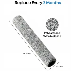 eufy Accessory Roller Mop for C28, Robot Vacuum Plastic and Fiber Brush for Efficient Dust and Debris Cleaning on Multiple Surfaces, Easy to Install and Maintain