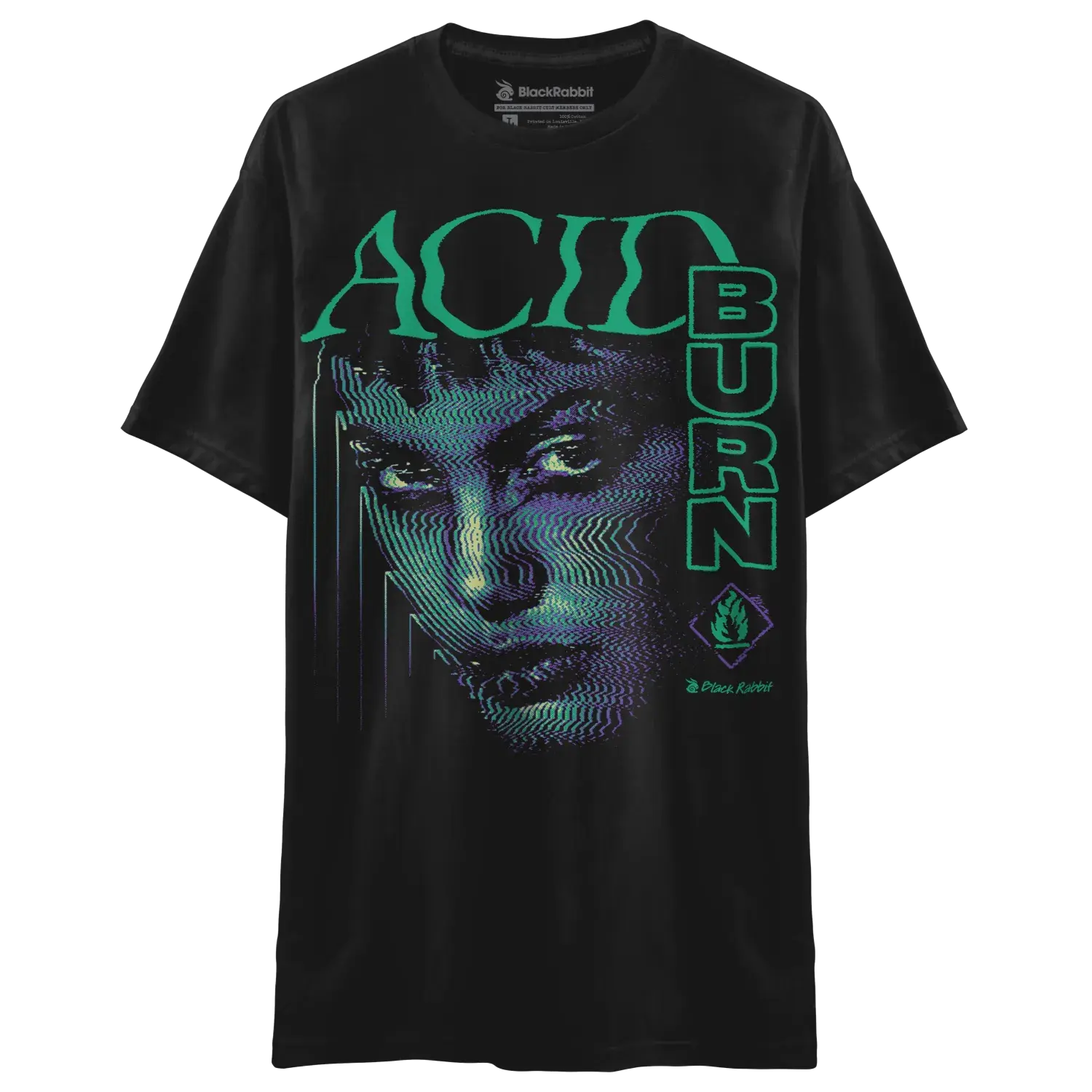 BLACK RABBIT Hackers 1995 Acid Burn Retro Unisex Classic T-Shirt y2k outfits men cyberpunk