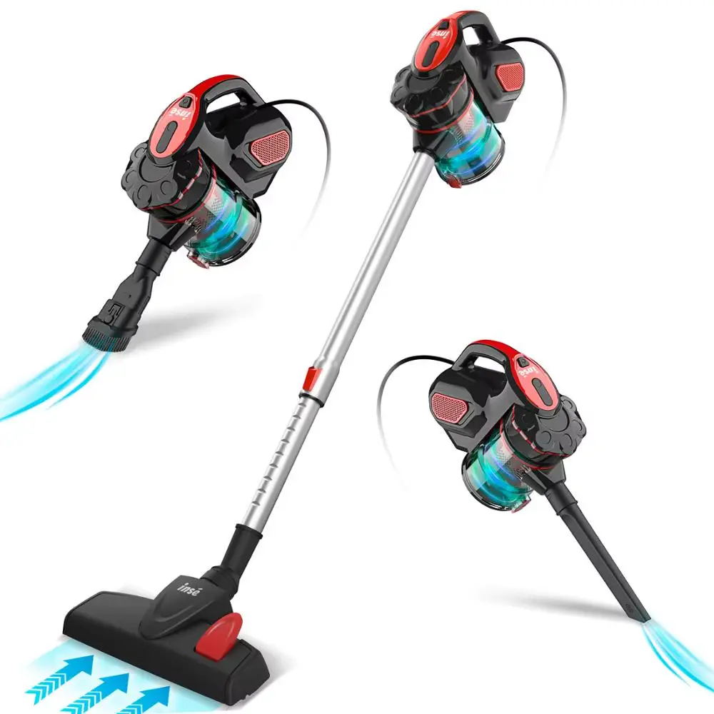 INSE I5 18Kpa Corded Vacuum Cleaners Powerful Suction 600W Motor 4 in 1 Stick Handheld Vaccum Cleaner for Home Pet Hair Carpet INSE