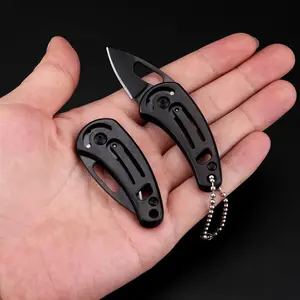 Mini Keychain Folding Knife, Stainless Steel Edc Pocket Knife, Portable Camping Tool, Daily Carry, Unisex Gift, Sharp and Compact