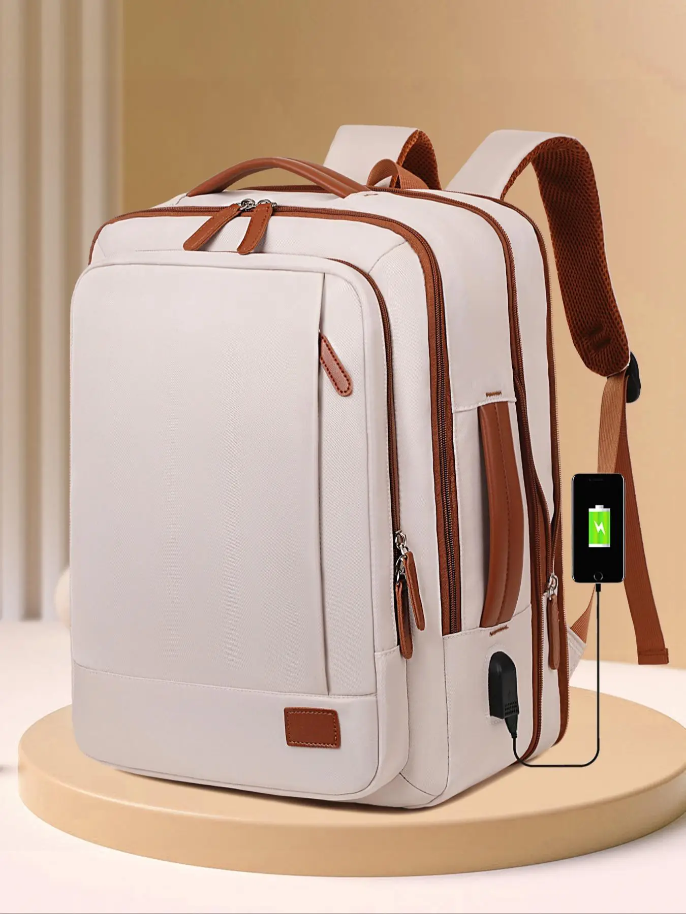 Simple Carry on Travel Backpack, Travel Accessories, Casual Matching 40l Personal Item Backpack, Travel Bookbag for Weekender, College, Office