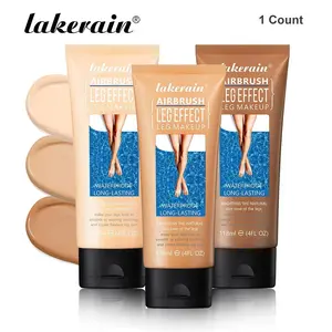 Long-Lasting Leg Foundation Cream, Moisturizing Hydrating Matte Flawless Natural Makeup for Legs, Even Skin Tone Coverage, Dark Tinted Lotion