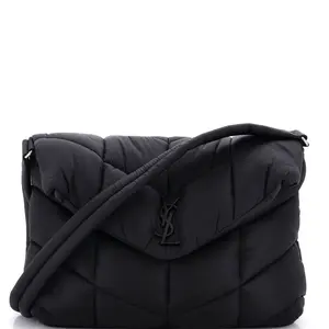 Pre-owned Yves Saint Laurent Nylon Shoulder Bags Saint Laurent Loulou Puffer Messenger Bag Quilted Econyl by Rebag