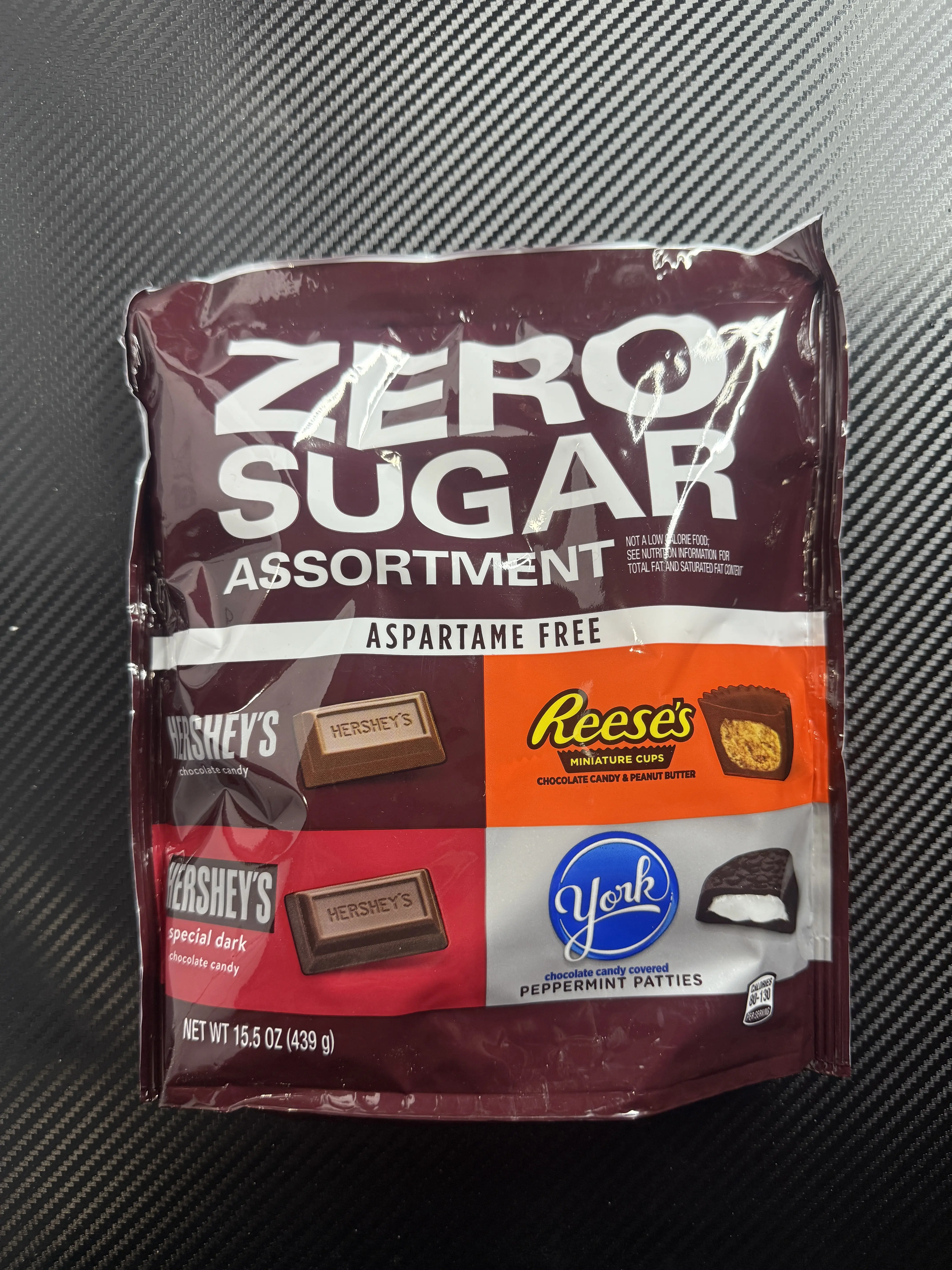 Hershey's Zero Sugar Assortment - Aspartame Free, 15.5 oz (439 g) - Variety of Chocolate Treats