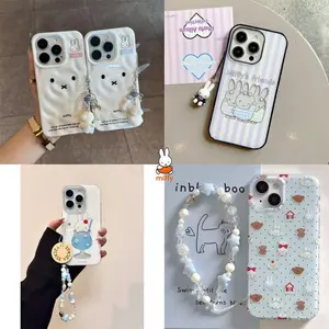 Miffy Kawaii Cartoon Mobile Phone Case Cute Rabbit Anime Phone Case Suitable for Iphone 16Pro Promax Iphone15Pro14 13