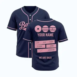 Custom Baseball Jersey, Jersey Shirt, Members Kpop Gift for Army, Kpop Lover Gift, Concert Outfit #Baseballjersey