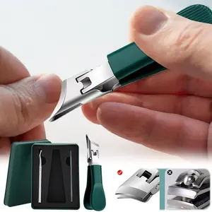 Heavy Duty Toenail Clipper for Thick Nails – Wide Jaw, Ultra Sharp, Ingrown Toenail Tool for Seniors Stainless Steel