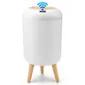 Pukomc ABS Smart Motion-Sense Open Kitchen Trash Can with Lid - Hands-Off Disposal, Waterproof, Compact, Hygienic Nordic Home Decor Accessory, 8''L×8''W×16.3''H, RV/Bathroom Ready (Requires 2 AA Batteries), FallDealsForYou, Garbage Can