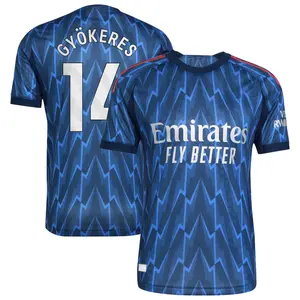 Gyokeres 14 Soccer Jersey, Blue Football Fan Shirt, ARS Away Authentic Shirt 25/26