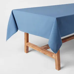 104" x 60" Cotton Tablecloth - Blue