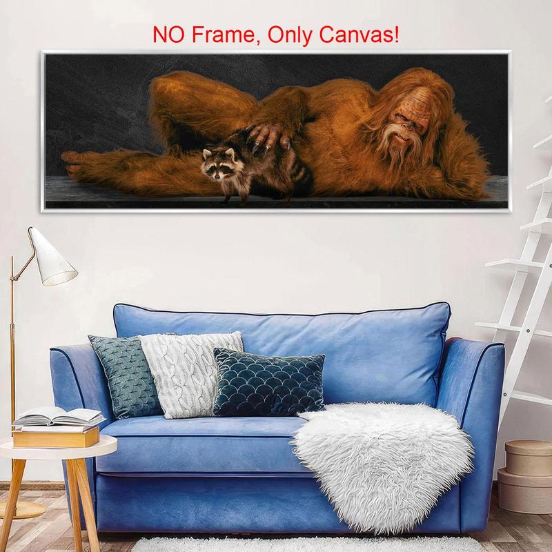 Sasquatch Pattern Canvas Painting without Frame, Modern Wall Art, Wall Art Decor for Home Living Room Bedroom Office, Poster Sasquatch Pattern Canvas Painting without Frame, Modern Wall Art, Wall Art Decor for Home Living Room Bedroom Office, Poster