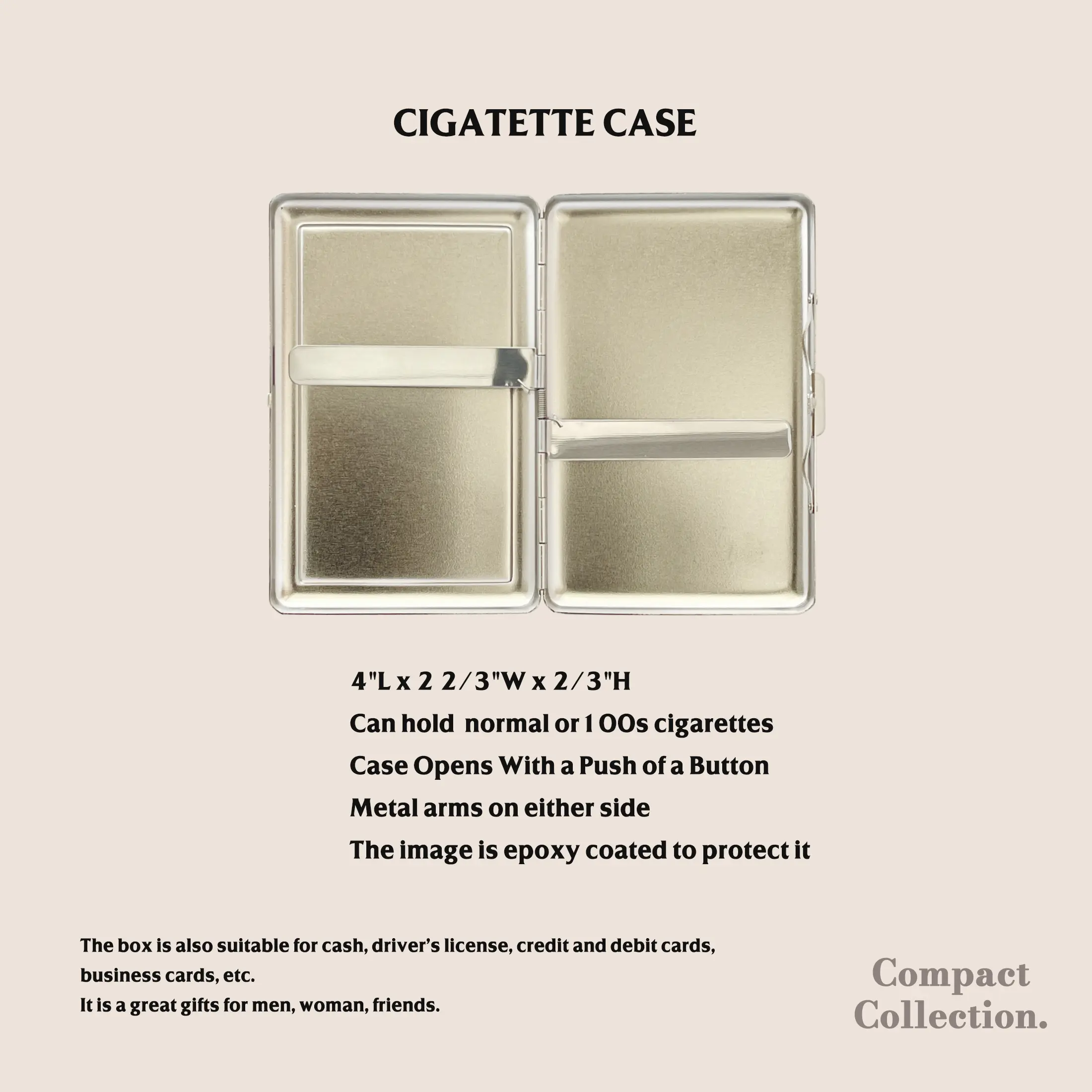 Cute Kewpie Art Cigarette Case Three Little Kittens Cigarrette Case  Zigarettenetui Wallet Vintage Metal 100s Blunt Holder