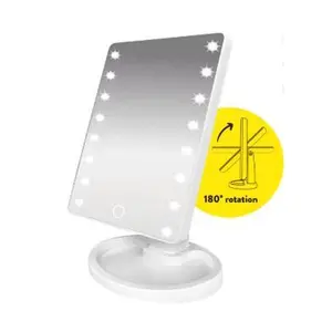 ONYX Professional LED Pro Freestanding White Vanity Mirror Premium Makeup Mirror