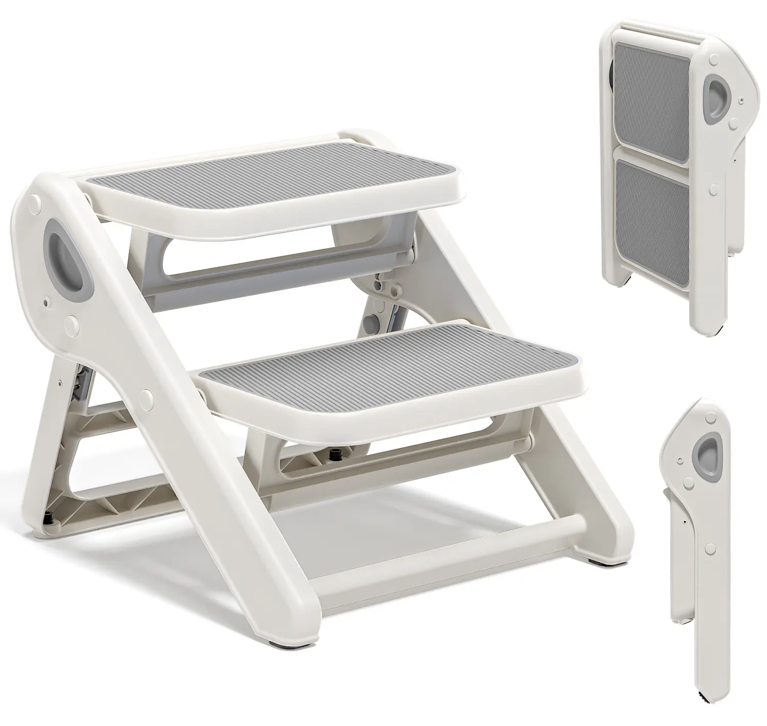 #Summerwins， MOREFEEL Foldable Toddler Step Stool for Bathroom Sink 2-Step Kids Stool for Potty Training Kitchen Counter & Bedroom Sturdy Non-Slip Child Safety Stool Helper from China